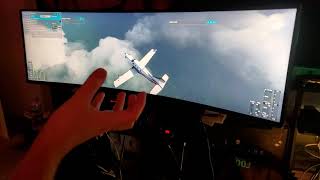 SAMSUNG'S CHG90 49'inch Ultra Wide Perfect  for Microsoft Flight ✈ Simulator