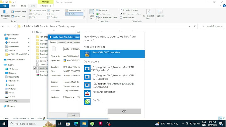 Lỗi không mở trực tiếp được file cad 2023