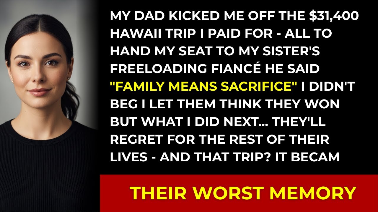 DAD Kicked Me Off The $3.4K Hawaii Trip That I Paid For.. And Give My Seat To Sister’s Fiancé