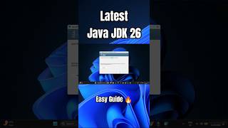 Latest Java JDK 26 Installation 🔥#jdk #shortsfeed #coding #java #viral #viralshorts #viralvideo