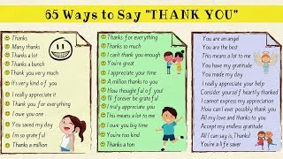 How to Say Thank You in English | 65 Super Useful Ways to Say Thank You!