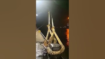 Snap Back Zone: Dangerous Mooring Lines #viral #shorts