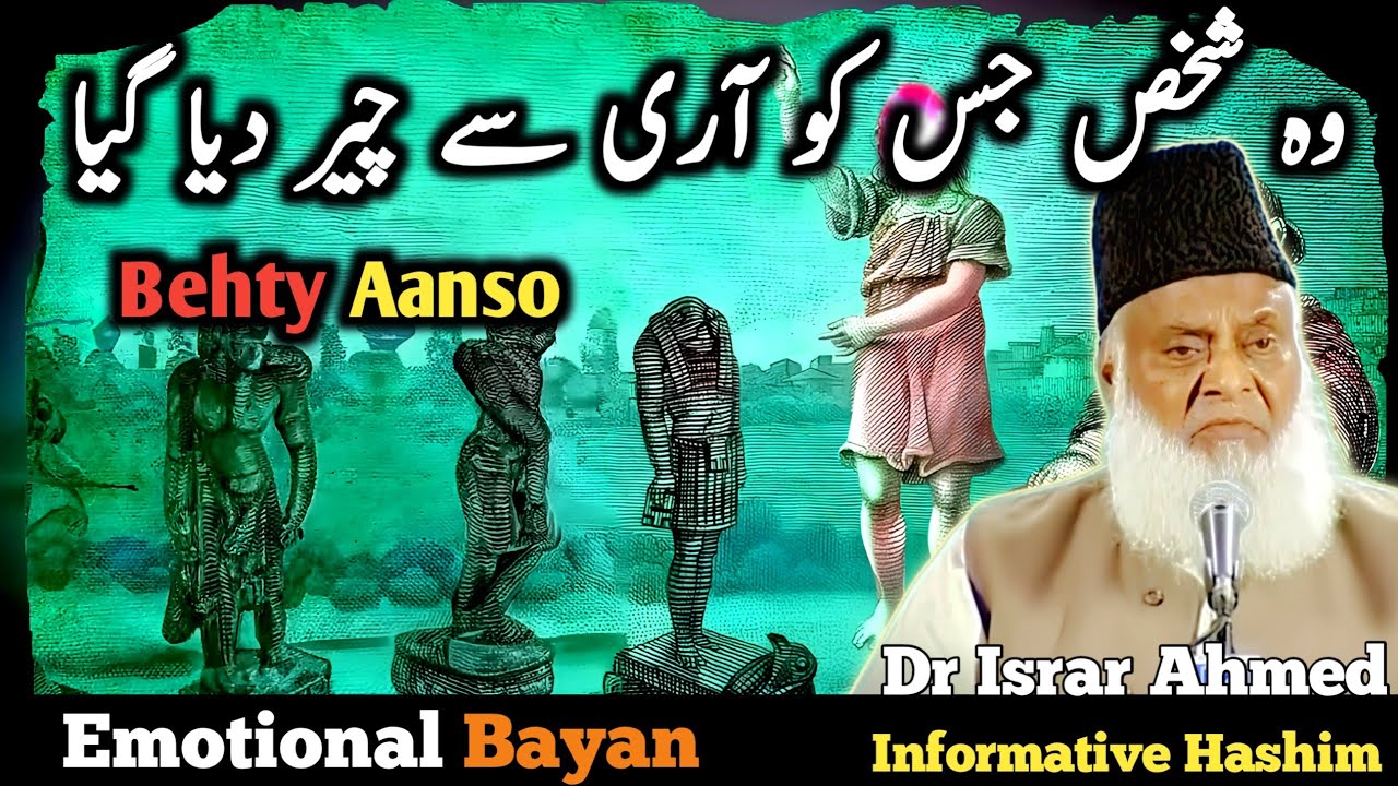 Tears Of Muhammad (SAW) | Muhammad's (SAW) Ky Aanso  | Dr Israr Ahmed