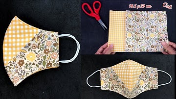 Cute mask 🔥🔥2 tone Face mask | 3 Layer Face mask sewing tutorial