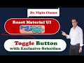 8 react material ui toggle button with exclusive selection  dr vipin classes