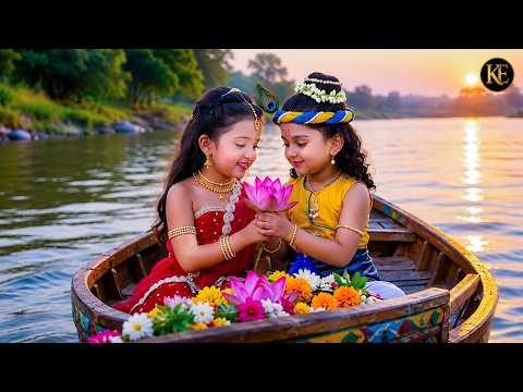 राधा और कान्हा की कमल वाली प्यारी लीला || यशोमती मईया के नंदलाला || Krishan leela