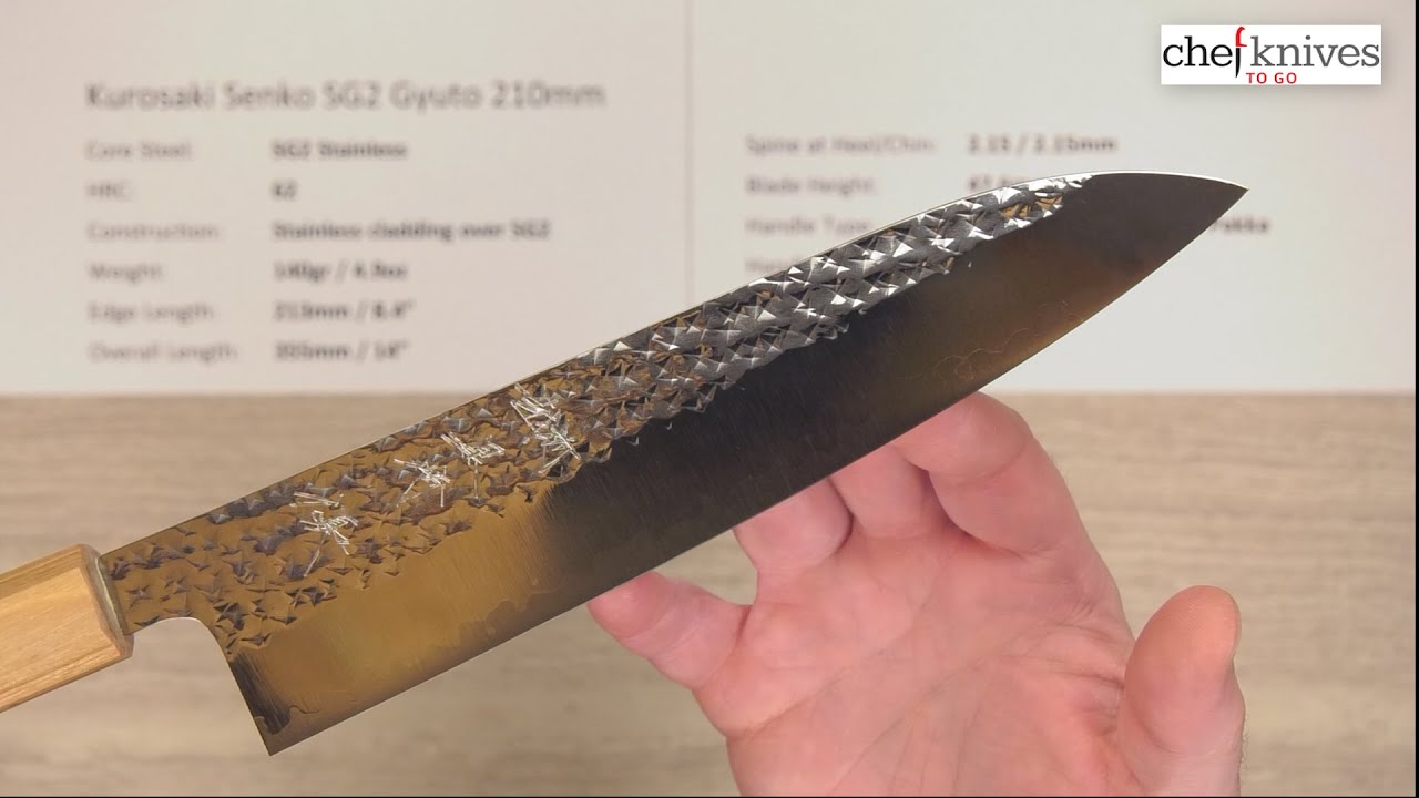 Kurosaki Senko SG2 Gyuto 210mm Quick Look - YouTube