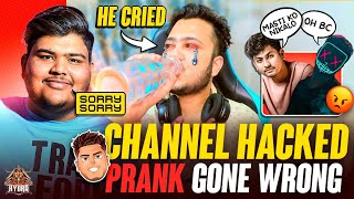 I Almost Got Kicked from HYDRA 😨 | YOUTUBE CHANNEL HACKED PRANK 😈| *He Cried*😭