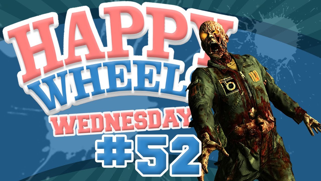 Happy Wheels Wednesday - #52 - ZOMBIE DEFENSE IN HAPPY WHEELS! w/ Hypercore Ripper