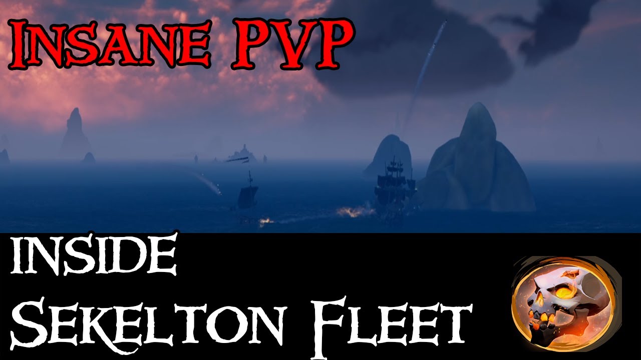 Insane Naval PVP Fight inside a Skeleton Fleet!