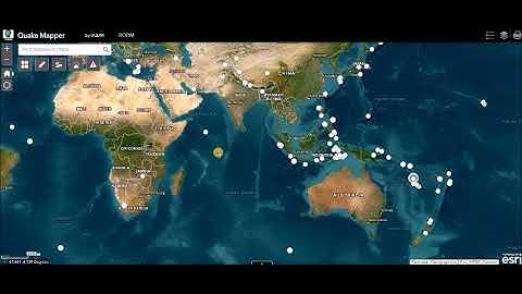 Real Time Live Earthquake Map with Quake Mapper #gis #earthquake #earthquakes