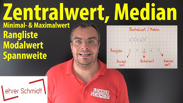 Zentralwert - Median berechnen | Rangliste, Spannweite, Modalwert | Lehrerschmidt