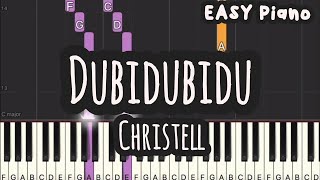 Christell - Dubidubidu Chipi Chipi Chapa Chapa Easy Piano, Piano Tutorial Sheet