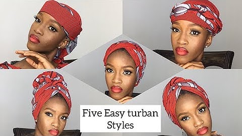 5 Quick and Easy Eid Inspired Turban Styles| How to tie Ankara Turban| Eid 2021