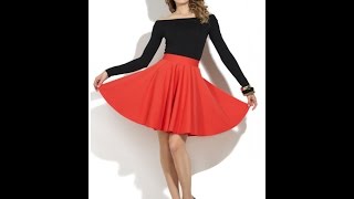 Юбка-солнце для лета. Skirt sun for the summer. видео Кожаная юбка карандаш, с чем носить такую юбку?