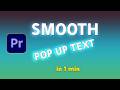 How To Make Text Pop In Premiere Pro (Fast &amp; Easy)