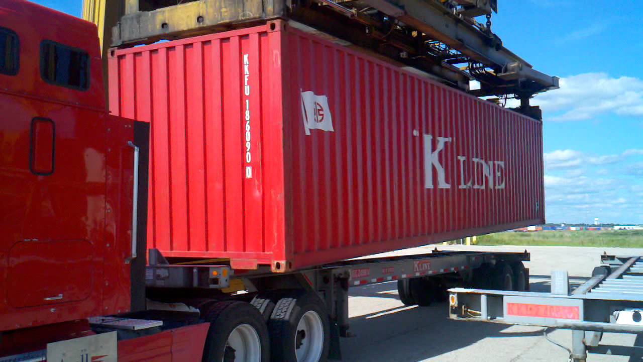 Flipping A Container Chassis YouTube Flipping A Container Chassis YouTube