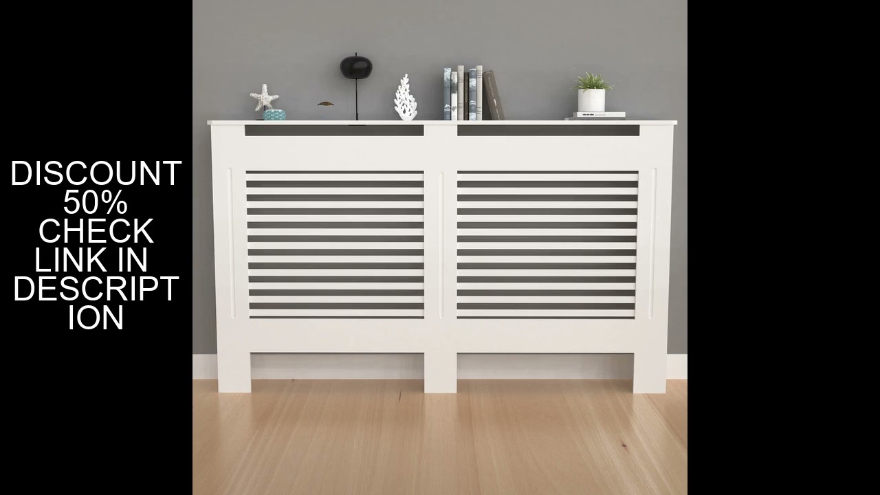 36.2 Inch Tall Large Radiator Cover Horizontal Vertical Cabinet Mdf Grill Shelf S/M/L/XL
