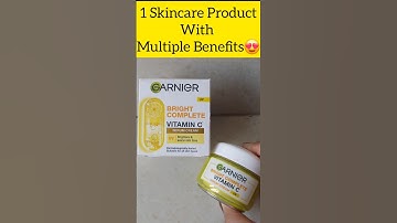 Garnier Bright Complete VitC Serum Cream For All Skin Types🤗🥰 | Affordable  #ytshorts #shorts