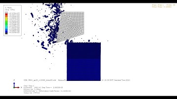 3D Orthogonal Cutting CFRP simulation using Abaqus 碳纤维复合材料3D正交切削仿真