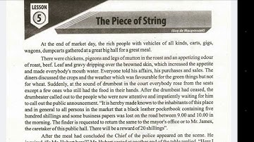 The piece of String.Lesson # 5.Part 1. translation