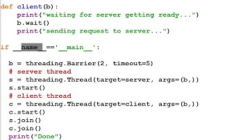 Python Barrier Class or Object