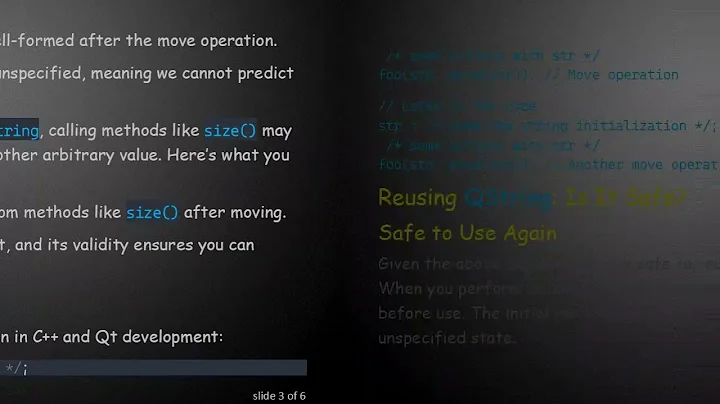 Understanding the Effects of std::move on QString in C+ +  and Qt