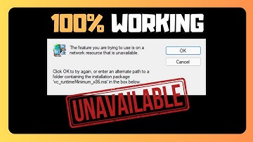 EASY FIX For "The Feature You Are Trying To Use Is On A Network Resource That Is Unavailable"