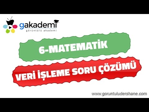 6.Sınıf Matematik Veri İşleme Soru Çözümleri