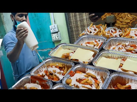 People are Crazy For Street French Fries | Chicago & OPTP Fries | Aloo Chips at Karachi Food Street