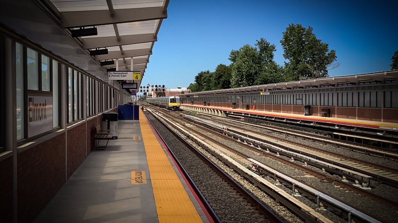 Lirr Am Rush Action At Elmont UBS Arena Station With Tons Of Horn lirr-am-rush-action-at-elmont-ubs-arena-station-with-tons-of-horn
