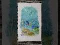 Dory's Unterwasserwelt. Aquarell auf Transparentpappier.