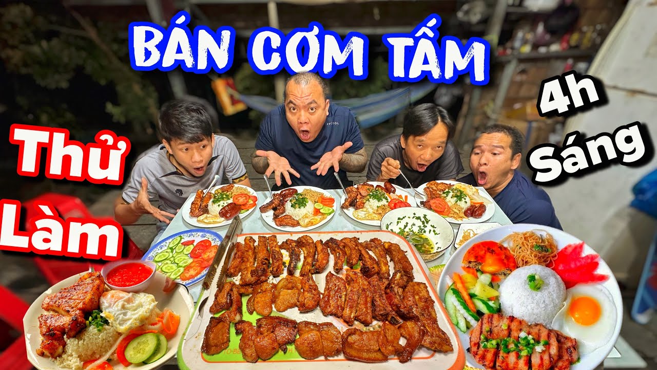 Thánh xàm thử làm mâm cơm tấm đồ sộ đãi cả team lúc 3h sáng 