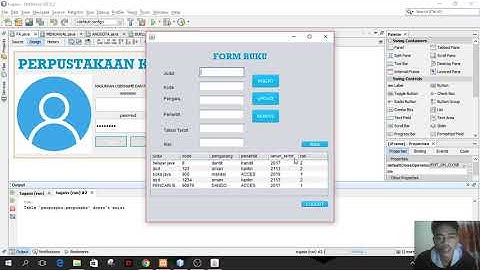 Membuat Aplikasi perpustakaan  sederhana menggunakan Apache NetBeans