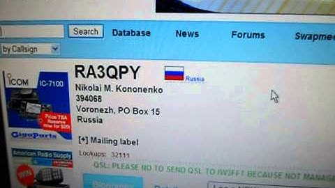 RA3QPY-Nikolai M. Kononenko-Voronezh-RUSSIA- 10:43 utc - 14-May-2013 - 10 meters band