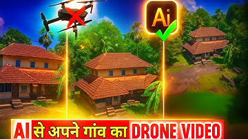 Ai से अपने गांव का DRONE VIDEO SHOOT | Aisa Ai Video kaise banaye 2 Step Process se