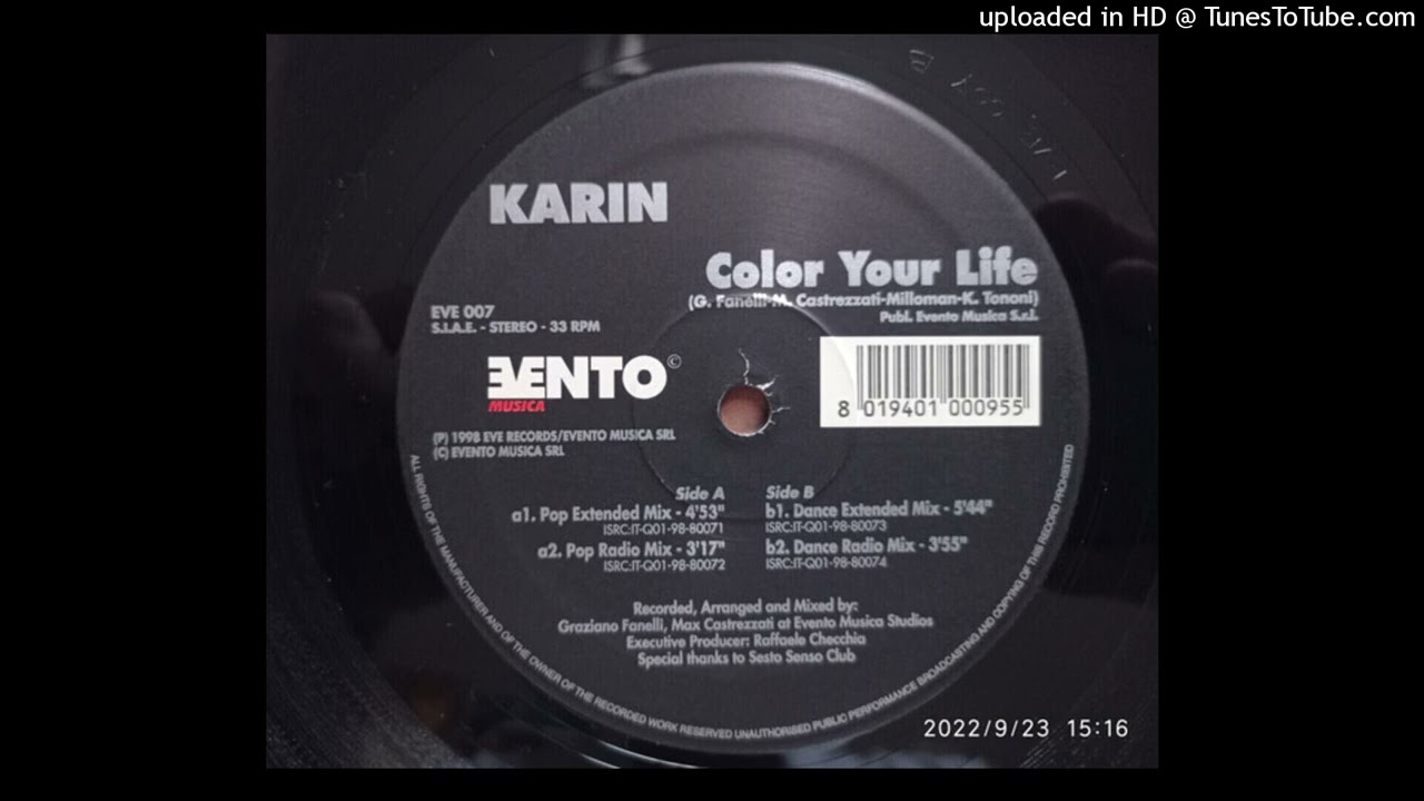 Karin - Colour Of Your Life (Dance Extended Mix) 1998
