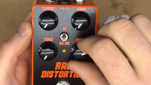 DIY build Neon Orange Dazatronyx Rad Distortion pedal