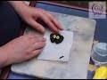 How to make a spider  air drying clay  spiral crafts