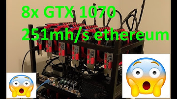 8x GTX1070 in mining rig | 250mh/s ETHEREUM ETH