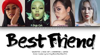 {VOSTFR} Saweetie x Doja Cat x Chanmina x Jamie _ 'BEST FRIEND' (Color Coded Lyrics Français)