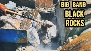 Amazing Quarry Primary Rock Crushing Process | Hard Black Rock Crushing |Stone Crushing