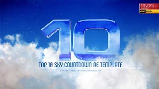 Top 10 Sky Countdown After Effects Project Motion Graphics Template 30635973