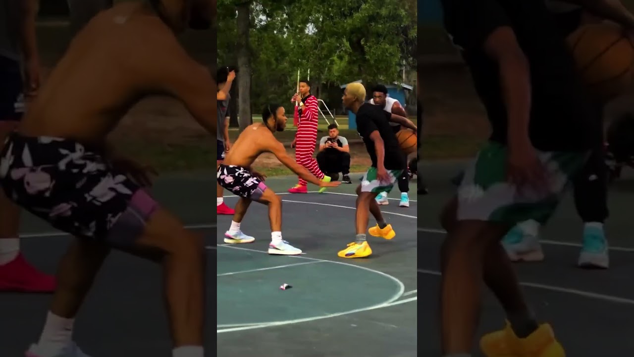 Looking back at someone after crossing them is crazy 😳 #basketball #hoops #anklebreakers #nba