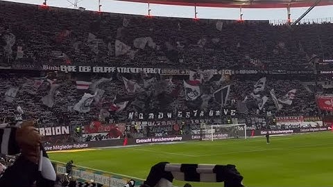 Eintracht Frankfurt Vs Holstein kiel Great atmosphere of fans