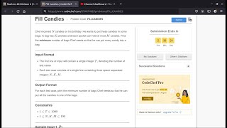 Famous Fill Candies Problem Code: FILLCANDIES Net Worth