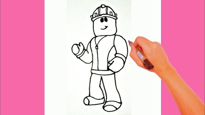 How to draw Builderman - 3D Art 