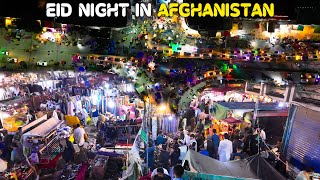 Eid Night Bustle: Celebrating in the Crowded Streets of Jalalabad, Afghanistan | 4K