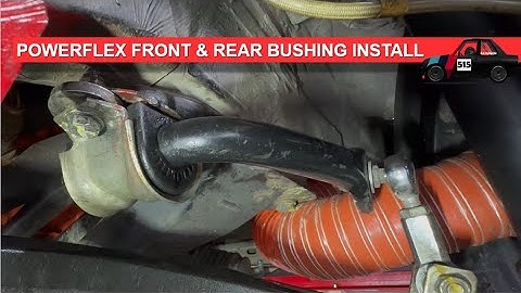 Powerflex front and rear E30 sway bar bushings installation