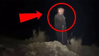 Странное существо засняли на камеру. Безголовый прохожий